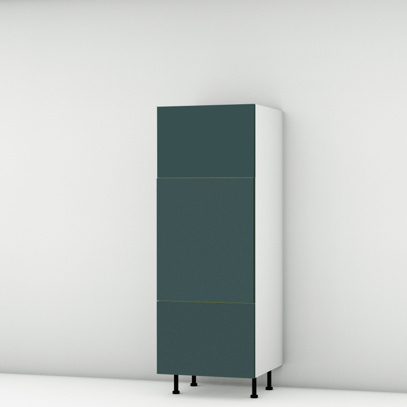 Colonne vert mat 2 portes - 1 tiroir larg. 60cm x H156.6cm