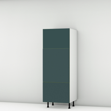 Colonne vert mat 2 portes - 1 tiroir larg. 60cm x H156.6cm
