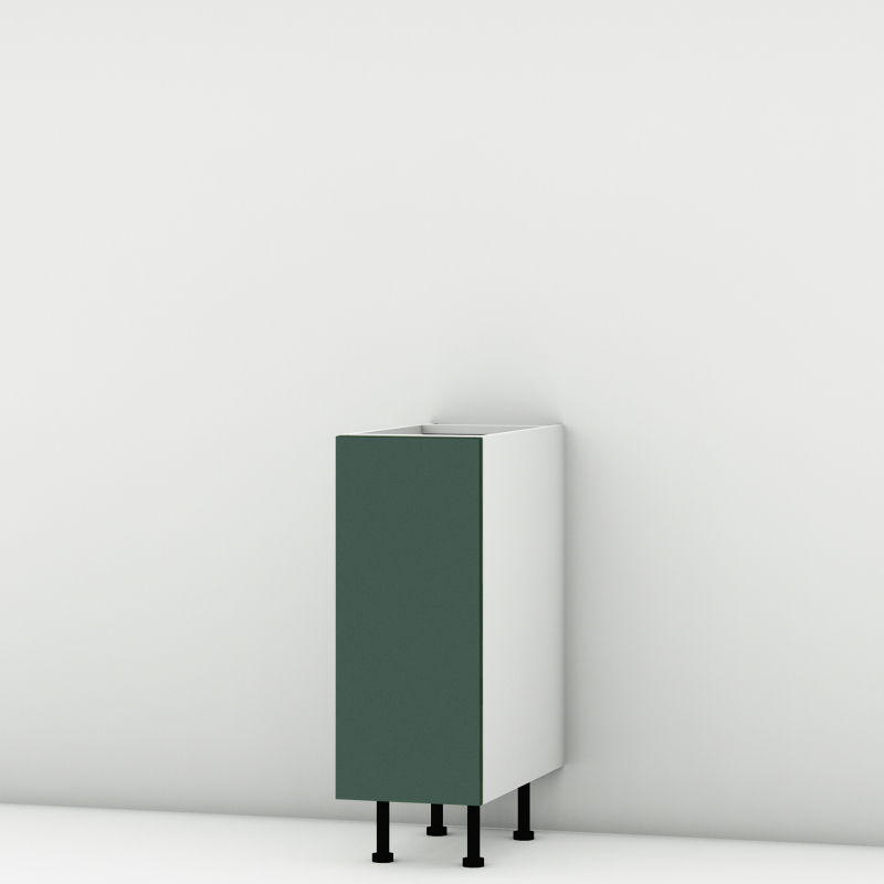 Meuble bas vert mat larg. 30cm x H71.5cm