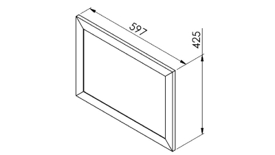 Colonne rose poudré mat 1 porte - 1 four - 1MO - 3 tiroirs larg. 60cm x H213.8cm