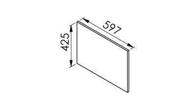 Colonne rose poudré mat mat 1 porte relevante - 1 four - 1 tiroir larg. 60cm x H156.6cm