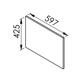 Colonne rose poudré mat 2 portes - 1 tiroir larg. 60cm x H156.6cm