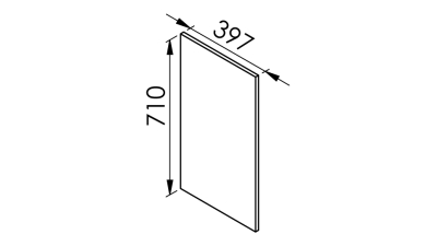 Meuble bas rose poudré mat 2 portes larg. 80cm x H71.5cm