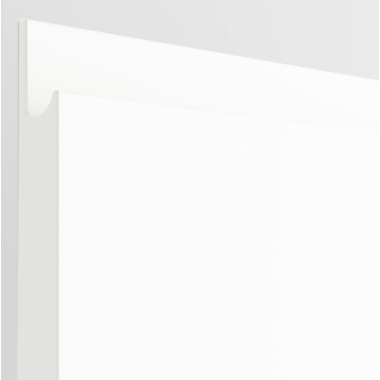 Meuble bas blanc brillant poignée intégrée 3 tiroirs larg. 80cm x H71.5cm