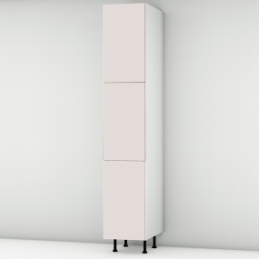 Colonne rose poudré mat 3 portes larg. 40cm x H213.8cm