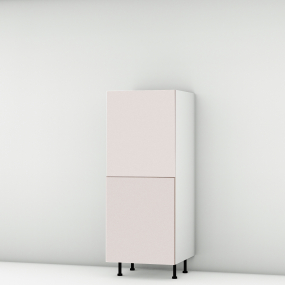 Colonne rose poudré mat 2 portes larg. 60cm x H142.6cm