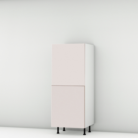 Colonne rose poudré mat 2 portes larg. 60cm x H142.6cm