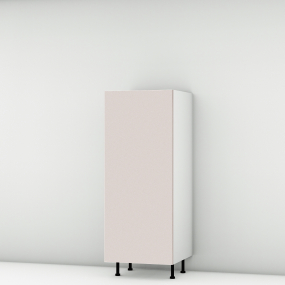 Colonne rose poudré mat 1 porte larg. 60cm x H142.6cm