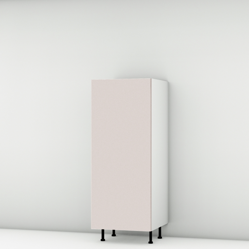 Colonne rose poudré mat 1 porte larg. 60cm x H142.6cm