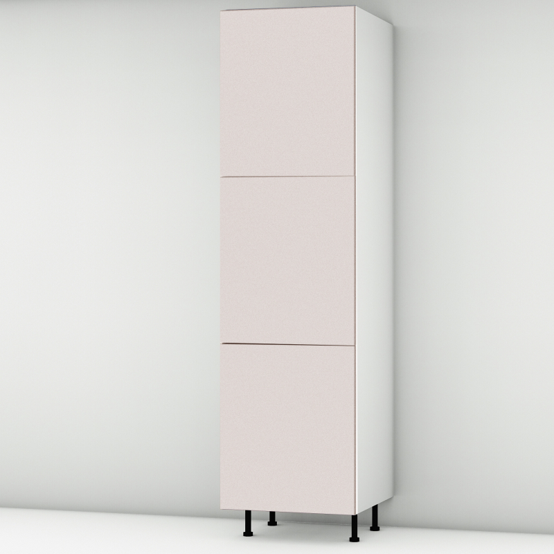Colonne rose poudré mat 3 portes L60cm x H213.8cm