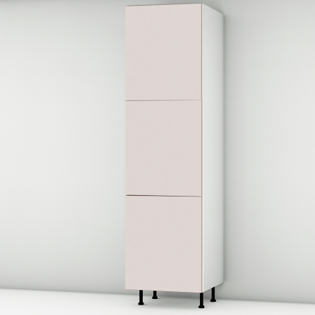 Colonne rose poudré mat 3 portes L60cm x H213.8cm