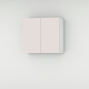 Meuble haut rose poudré mat 2 portes larg. 80cm x H71.5cm