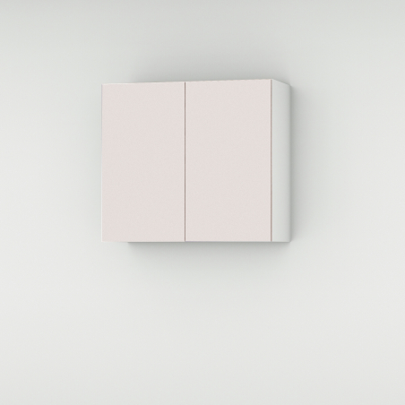 Meuble haut rose poudré mat 2 portes larg. 80cm x H71.5cm