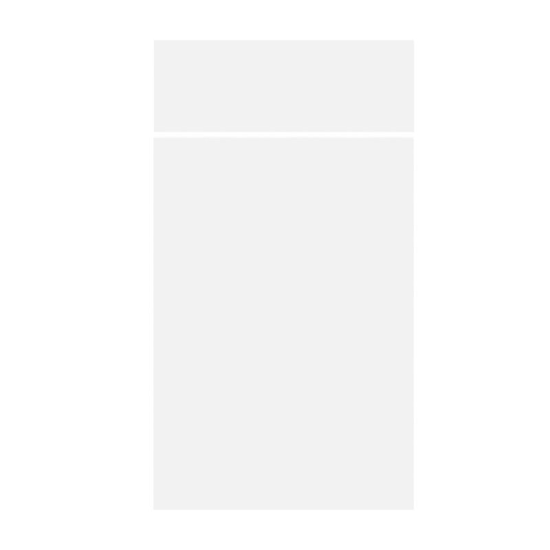 Façade blanc mat Porte + Tiroir larg. 40cm x H71cm