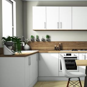 Façade blanc mat Porte + Tiroir larg. 60cm x H71cm