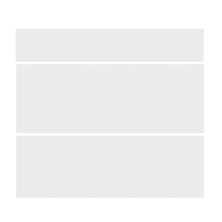 Façade blanc mat 3 Tiroirs larg. 80cm x H71cm