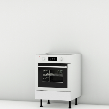 Meuble bas four blanc mat larg. 60cm x H71.5cm