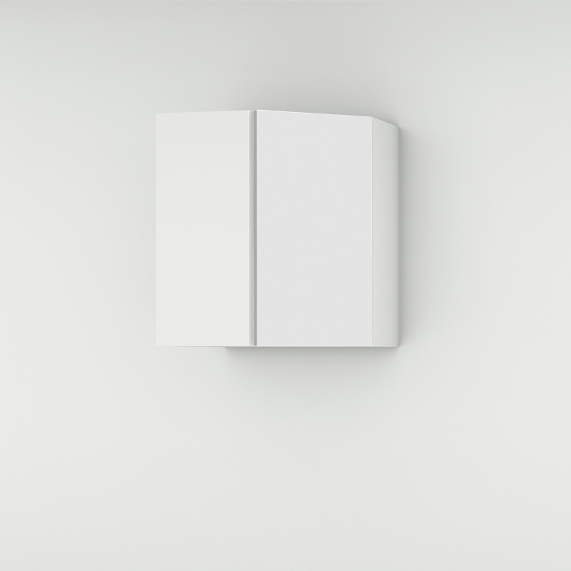 Meuble haut d'angle 45° blanc mat larg. 40cm x H71.5cm