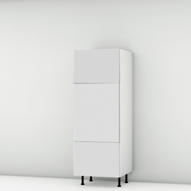 Colonne blanc mat 2 portes - 1 tiroir larg. 60cm x H156.6cm