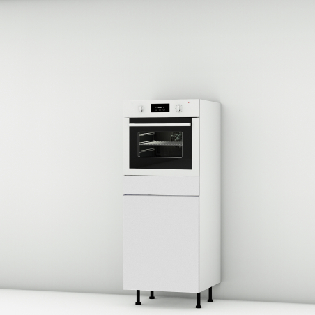 Colonne blanc mat 1 porte-1 four larg. 60cm x H142.6cm