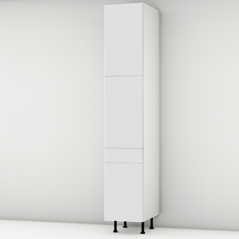 Colonne blanc mat 3 portes larg. 40cm x H213.8cm