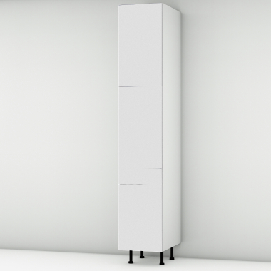 Colonne blanc mat 3 portes larg. 40cm x H213.8cm