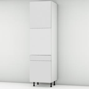 Colonne blanc mat 2 portes - 1 porte+tiroir larg. 60cm x H213.8cm