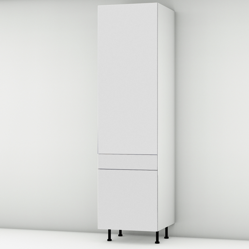 Colonne blanc mat 1 porte - 1 porte+tiroir larg. 60cm x H213.8cm