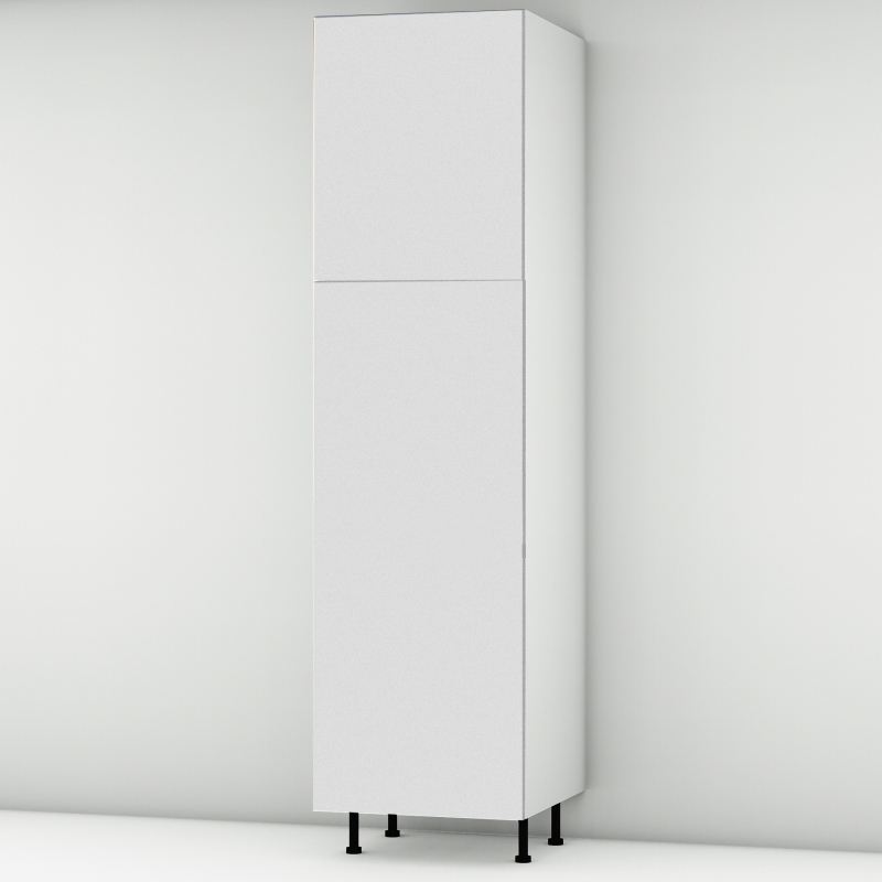 Colonne blanc mat 2 portes frigo encastrable L60cm x H213.8cm