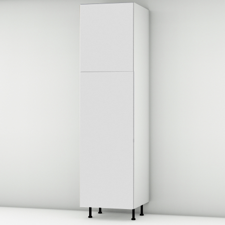 Colonne blanc mat 2 portes frigo encastrable L60cm x H213.8cm