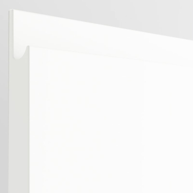 Colonne laquée blanche brillante poignée intégrée 1 four - 1 porte - 1 tiroir larg. 60cm x H142.6cm