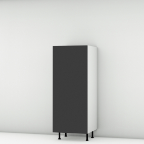 Colonne noire mate 1 porte larg. 60cm x H142.6cm