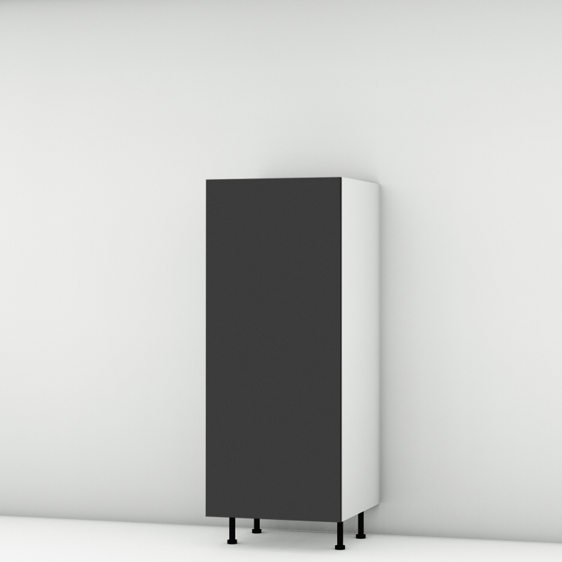 Colonne noire mate 1 porte larg. 60cm x H142.6cm