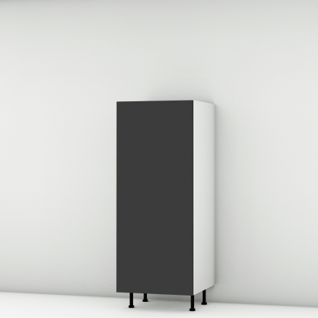 Colonne noire mate 1 porte larg. 60cm x H142.6cm