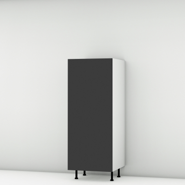 Colonne noire mate 1 porte larg. 60cm x H142.6cm
