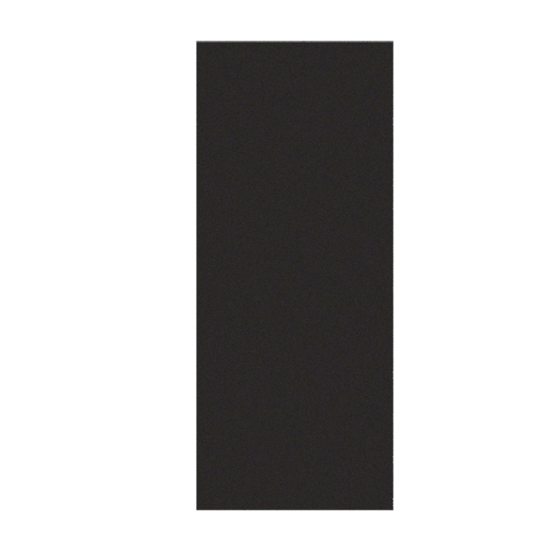 Joue noire brillante larg. 58cm x H142.6cm