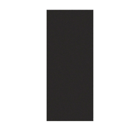 Joue noire brillante larg. 58cm x H142.6cm