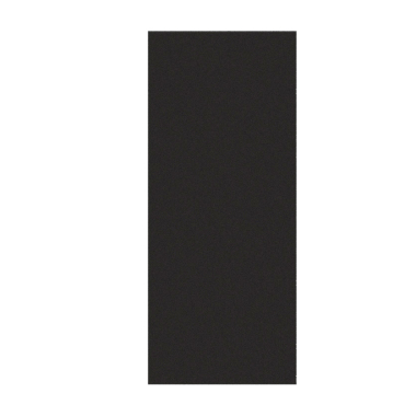 Joue noire brillante larg. 58cm x H142.6cm