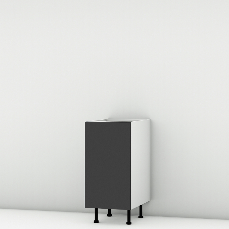 Meuble bas noir mat larg. 40cm x H71.5cm