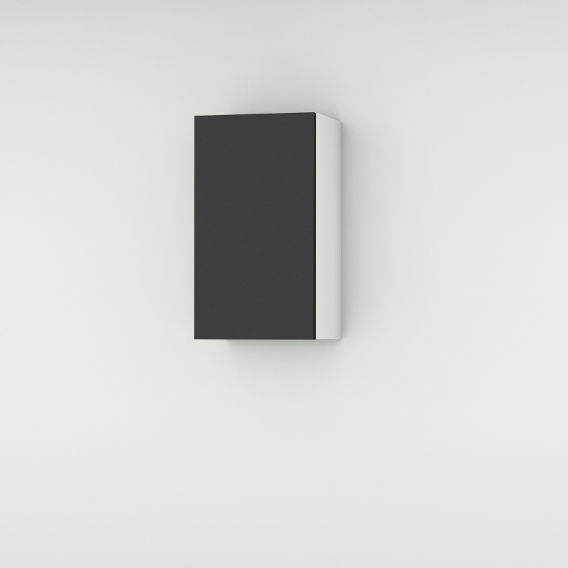 Meuble haut noir mat larg. 40cm x H71.5cm