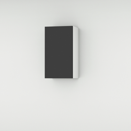 Meuble haut noir mat larg. 40cm x H71.5cm
