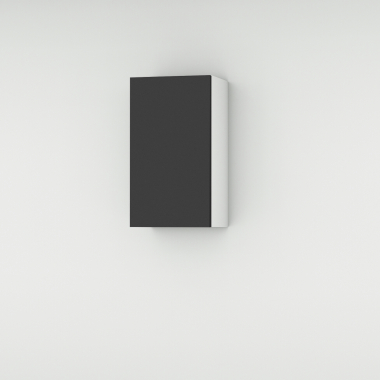 Meuble haut noir mat larg. 40cm x H71.5cm