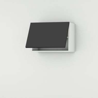 Meuble haut noir mat larg. 60cm x H42.8cm