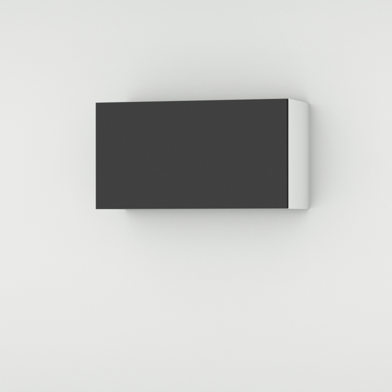 Meuble haut noir mat larg. 80cm x H42.8cm