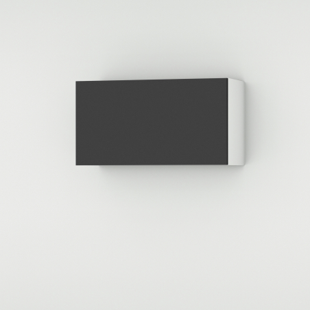 Meuble haut noir mat larg. 80cm x H42.8cm