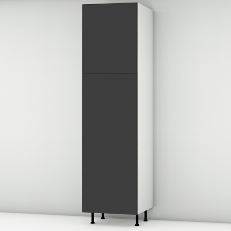 Colonne noire mate 2 portes L60cm x H213.8cm