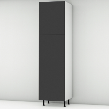 Colonne noire mate 2 portes L60cm x H213.8cm