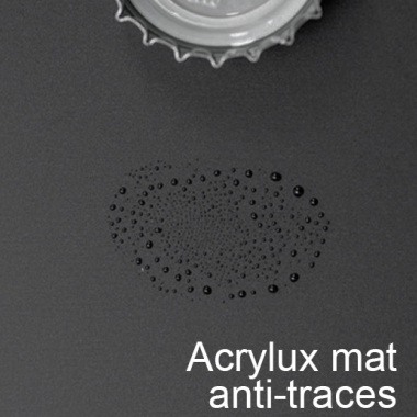 Joue noire mate larg. 32cm x H42.5cm