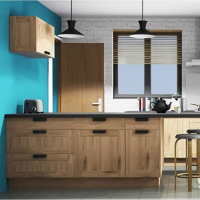Colonne chêne massif brute 2 portes - 1 porte+tiroir larg. 60cm x H213.8cm