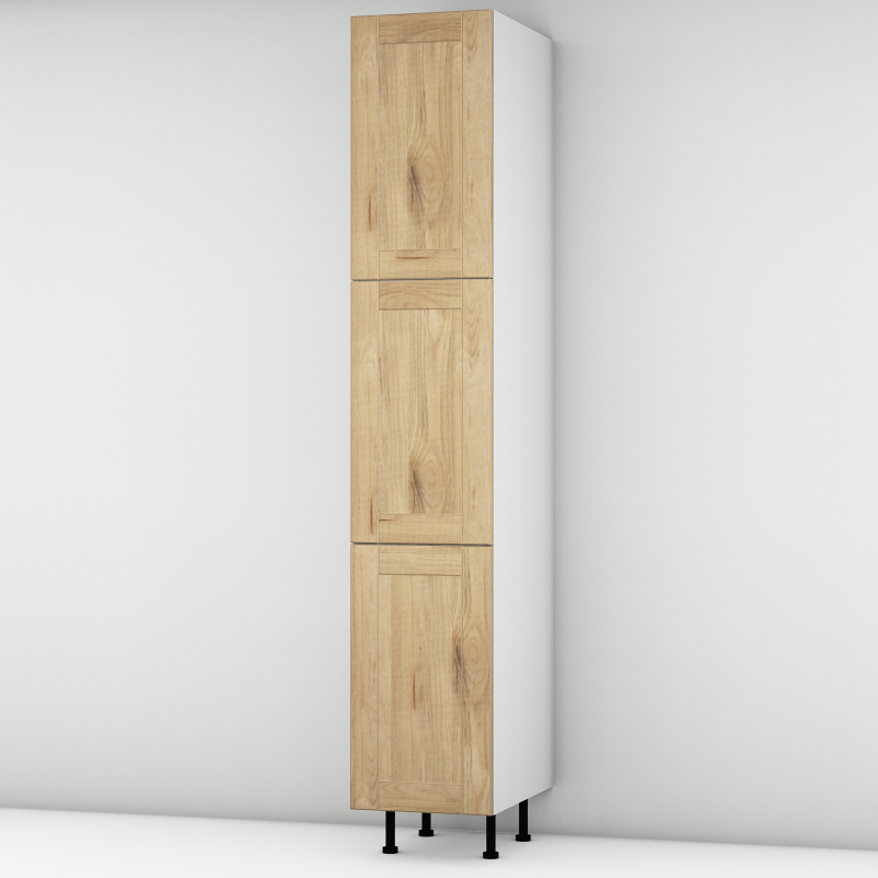 Colonne chêne massif brute 3 portes larg. 40cm x H213.8cm